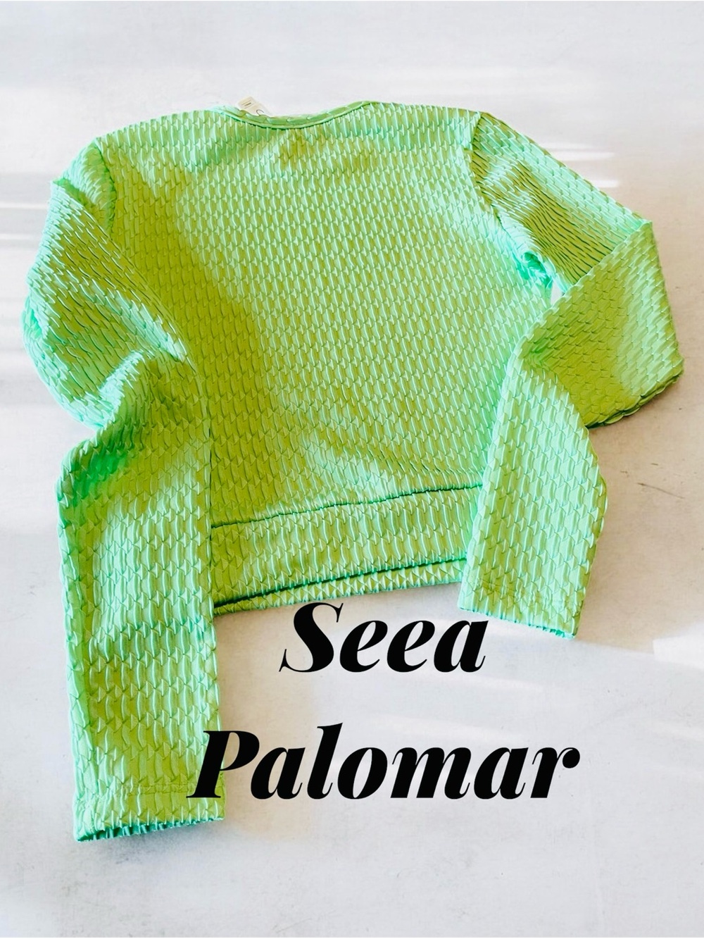 Seea Palomar Crop Top Rashguard Wasabi